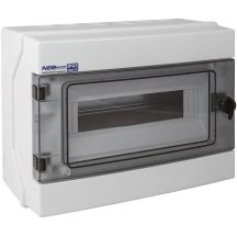 Hermetic modular distribution board (500V AC, 1000V DC) 1x12 surface-mounted (N+PE) IP65 RH-12