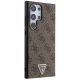 4. Guess Grip Stand 4G Triangle Strass Case for Samsung Galaxy S24 Ultra - Brown