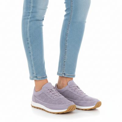 5. Sergio Leone SP001 purple suede women's leather shoes