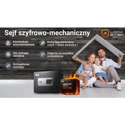 11. Extralink Lock Star M-30 Mechanical Combination Safe
