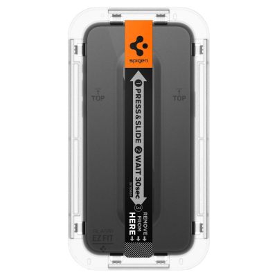 5. Spigen Glas.tR EZ Fit FC Tempered Glass for iPhone 15 Plus - Black