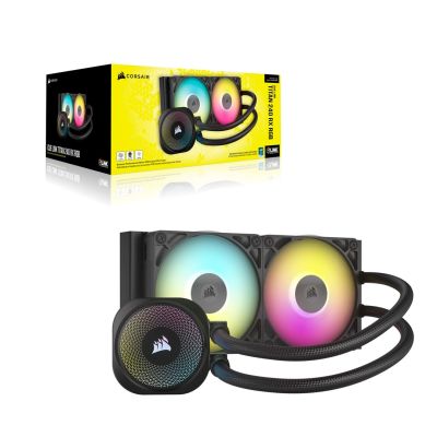 6. Corsair iCUE LINK TITAN RX RGB Processor All-in-One Liquid Cooler 12 cm Black 1 pc.