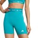 10. adidas Techfit Turquoise Women's Shorts JW7561