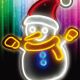 3. NEON SNOWMAN WALL LAMP