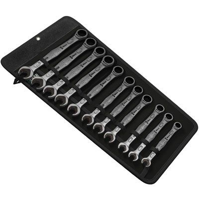 WERA ratchet open-end wrench, set of 11