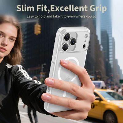 4. Tech-Protect MagSlim MagSafe Case for iPhone 17 Pro - Matte White