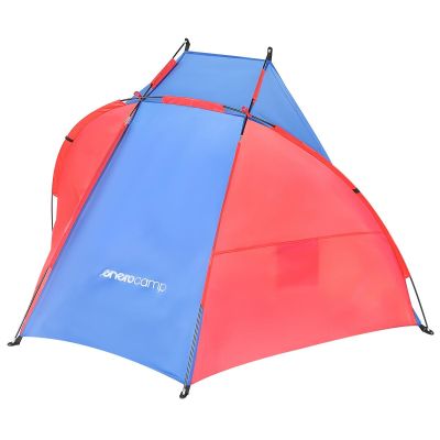 10. BEACH SHELTER SUN 200x120x120cm BLUE-RED ENERO CAMP