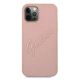 3. Guess GUHCP12MRSAVSRG iPhone 12/12 Pro 6.1" pink/pink hardcase Saffiano Vintage Script