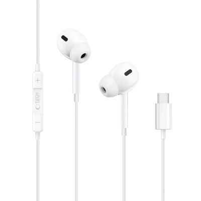 2. Tech-Protect Ultraboost Core G3 USB-C Wired Headphones - White