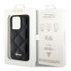 8. Guess Quilted Metal Logo case for iPhone 15 Pro Max - black