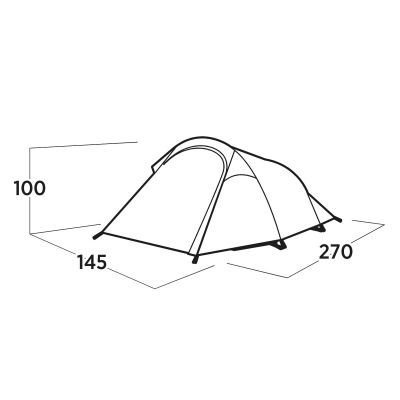 5. Easy Camp Reindal 2 Green Tunnel Tent