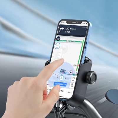 3. Joyroom JR-ZS431 phone holder for bike, motorcycle, scooter - black