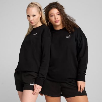 3. Puma Women's ESS Small No. 11 Logo Relaxed Crew Sweatshirt Black 684975 01