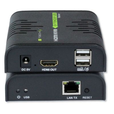 4. Techly IDATA HDMI-KVM2 KVM Extender Transmitter and Receiver