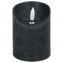 DECORATIVE CANDLE 70x90MM LED WAX BLACK