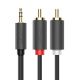 2. Ugreen AV102 10772 cable 3.5 mm mini jack (male) / 2RCA (male) 1m - gray