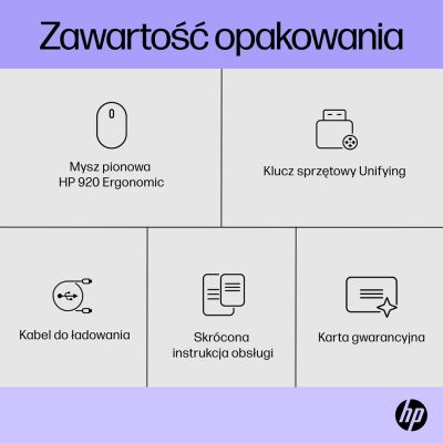 8. HP 920 Ergonomic Vertical Mouse Black Wireless Black