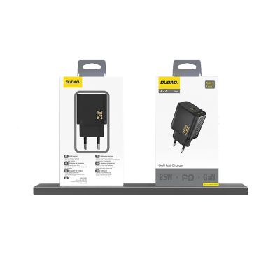 4. Dudao A27 25W GaN USB-C Wall Charger - Black