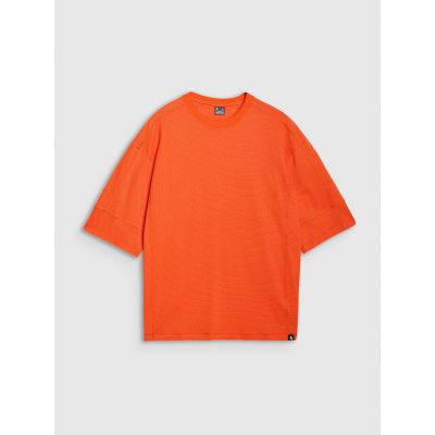 5. Men's oversize plain T-shirt 4F 4FRSS25TTSHM2653-70S