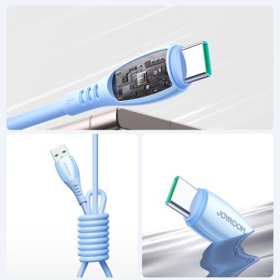 11. Joyroom S-A59 Vibrant Series 3A USB-A - USB-C cable 1.2m - blue