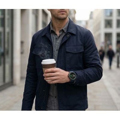 3. Smartwatch Gravity Black Strap + Bracelet GT41-2