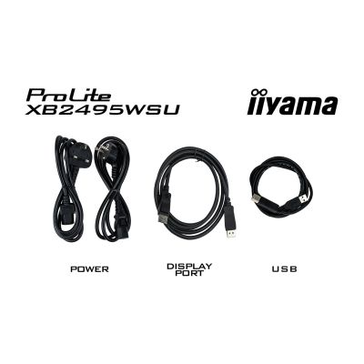 27. iiyama ProLite XB2495WSU-B1 computer monitor 61.2 cm (24.1") 1920 x 1200 px Full HD LCD Black