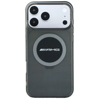 3. Mercedes AMG IML Transparent Bicolor Block MagSafe Case for iPhone 18 Pro Max / 17 Pro Max - Black and Gray