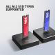 5. Axagon ADSA-M2C11 Hard Drive Docking Station USB 3.2 Gen 2 (3.1 Gen 2) Type-C Black