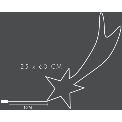 7. HANGING DECORATIVE COMET 35LED RGB USB