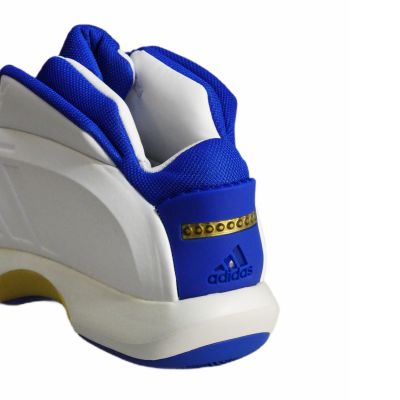 8. Adidas Crazy 1 Cloud White Bold Blue Men's Basketball Sneakers - IG3734