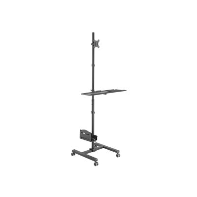 2. Features - Flat Panel Cart / Computer Case - Plastic, Stainless Steel - Screen Size: 43.2-81.3 cm (17"-32") - Freestanding