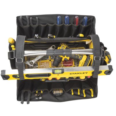 3. Stanley FMST1-80146 Tool Box Small Parts Box Fabric Black, Yellow