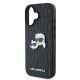 6. Karl Lagerfeld Monogram Karl & Choupette Head Pin iPhone 16 Case - Black