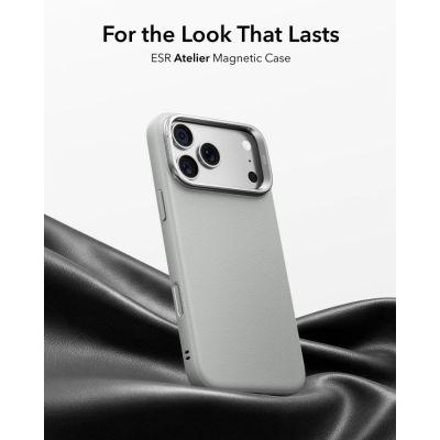 2. ESR Atelier Kickstand MagSafe Case for iPhone 18 Pro / 17 Pro - Gray