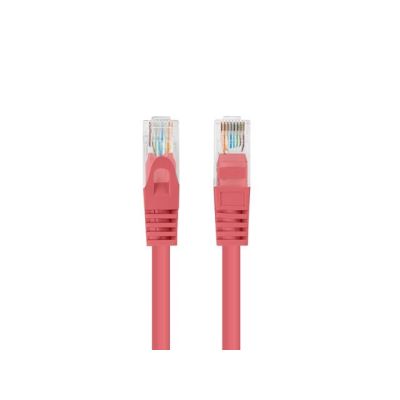 2. PATCHCORD CAT.6 UTP 0.25M RED FLUKE PASSED LANBERG 10-PACK