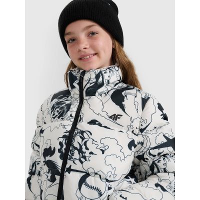 8. Girls' synthetic-filled down jacket 4F 4FJRAW25TDJAF0748-11A