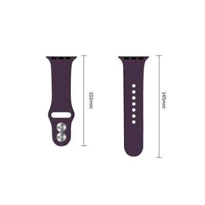 3. Tech-Protect Silicone strap for Apple Watch 44 / 45 / 46 / 49 mm - dark cherry