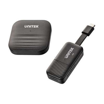 4. UNITEK WIRELESS HDMI TRANSMITTER UP TO 50M, USB-C, BLACK