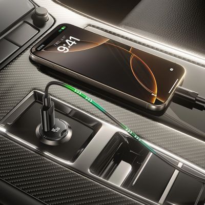 12. Baseus PrimeTrip VP2 45W USB-C Car Charger with 60W USB-C to USB-C 1m Cable - Black