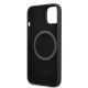 7. Guess GUHMP13MSPLK iPhone 13 6.1" black/black hard case Silicone Logo Plate MagSafe