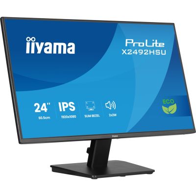 5. iiyama ProLite 24-inch Full HD IPS panel with narrow bezels on all sides and energy class B