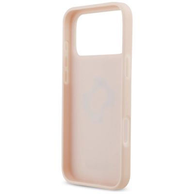 7. Guess Grained Big 4G & Classic Logo Case for iPhone 17 Pro Max - Pink