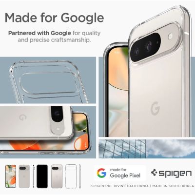 20. Spigen Ultra Hybrid Case for Google Pixel 9 / 9 Pro - Transparent