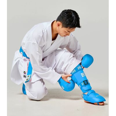 18. Karate WKF BLUE Shin and Foot Protectors | MOOTO