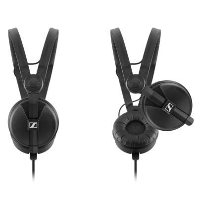 5. Sennheiser HD 25 PLUS - Professional headphones, closed, straight and spiral cable, additional velour pads, carrying case