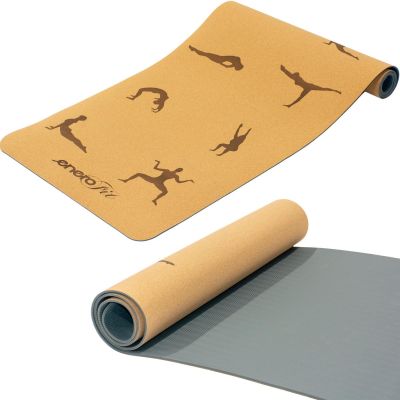 7. CORK YOGA MAT 183x61x0.4CM ENERO FIT