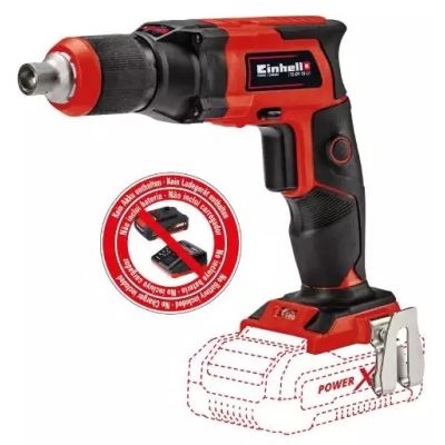 8. EINHELL AKU TE-DY 18 Li-Solo Drywall Screwdriver Black, Red
