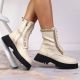 13. Leather ankle boots with a chain insulated Artiker W HBH40