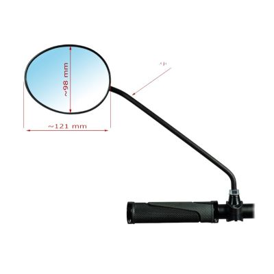 2. AJS MAXI long arm mirror black