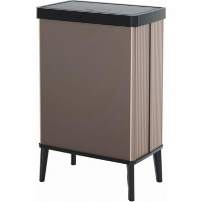 Curver Verto Waste Bin 54L Tall Pearl Pink